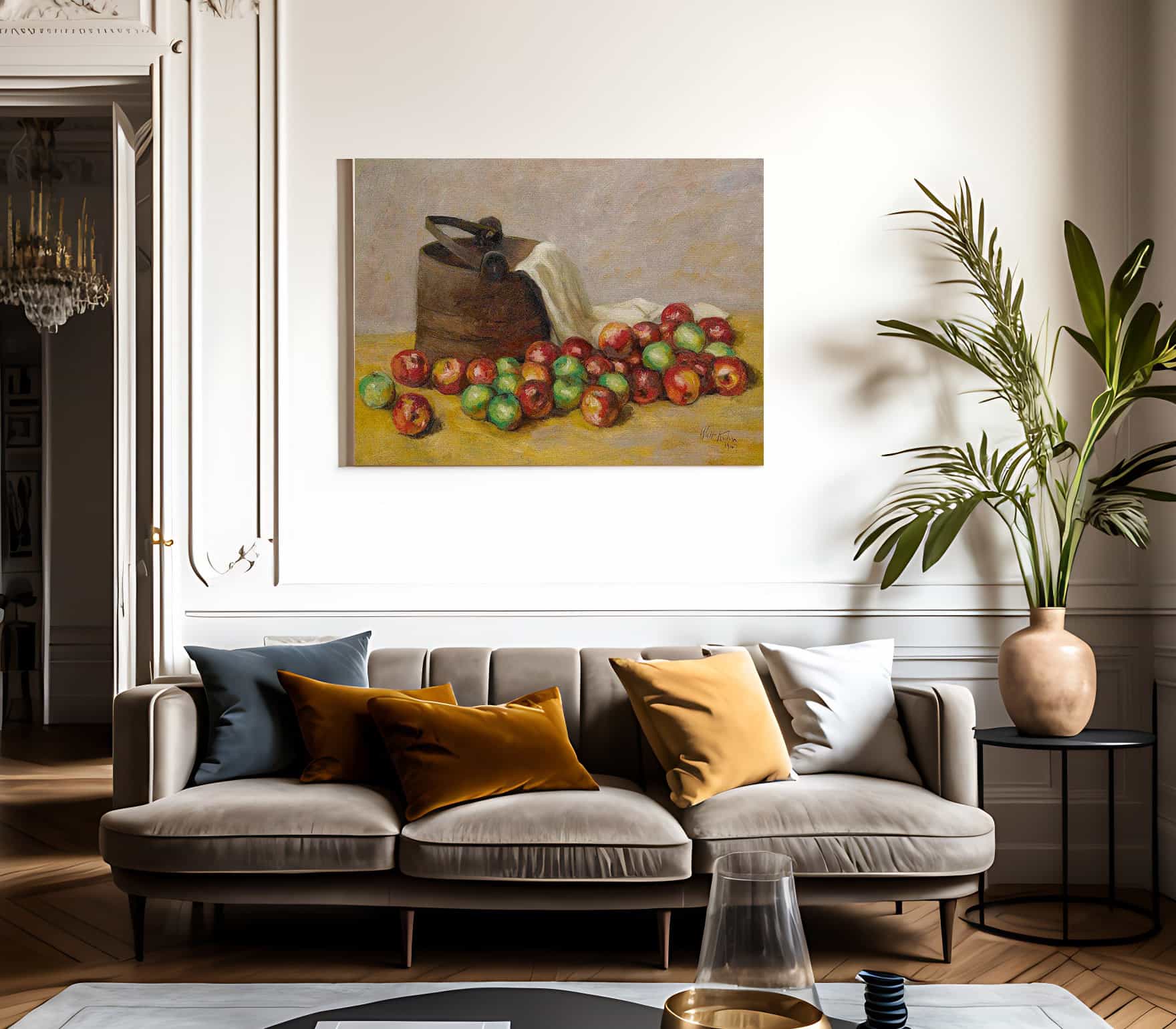Sap Bucket And Apples By Walt Kuhn Fine Art Print
