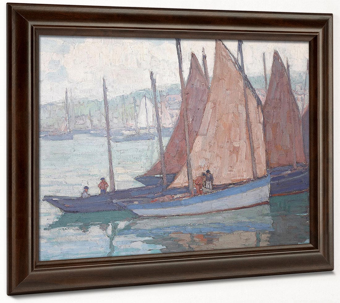 Sardine Boats (Gray Day) By Edgar Payne Fine Art Print