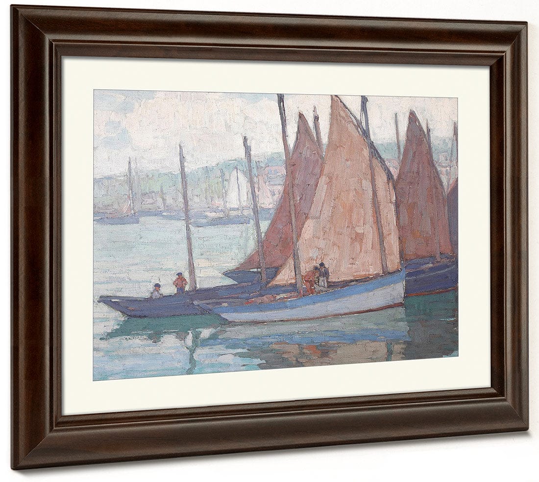 Sardine Boats (Gray Day) By Edgar Payne Fine Art Print