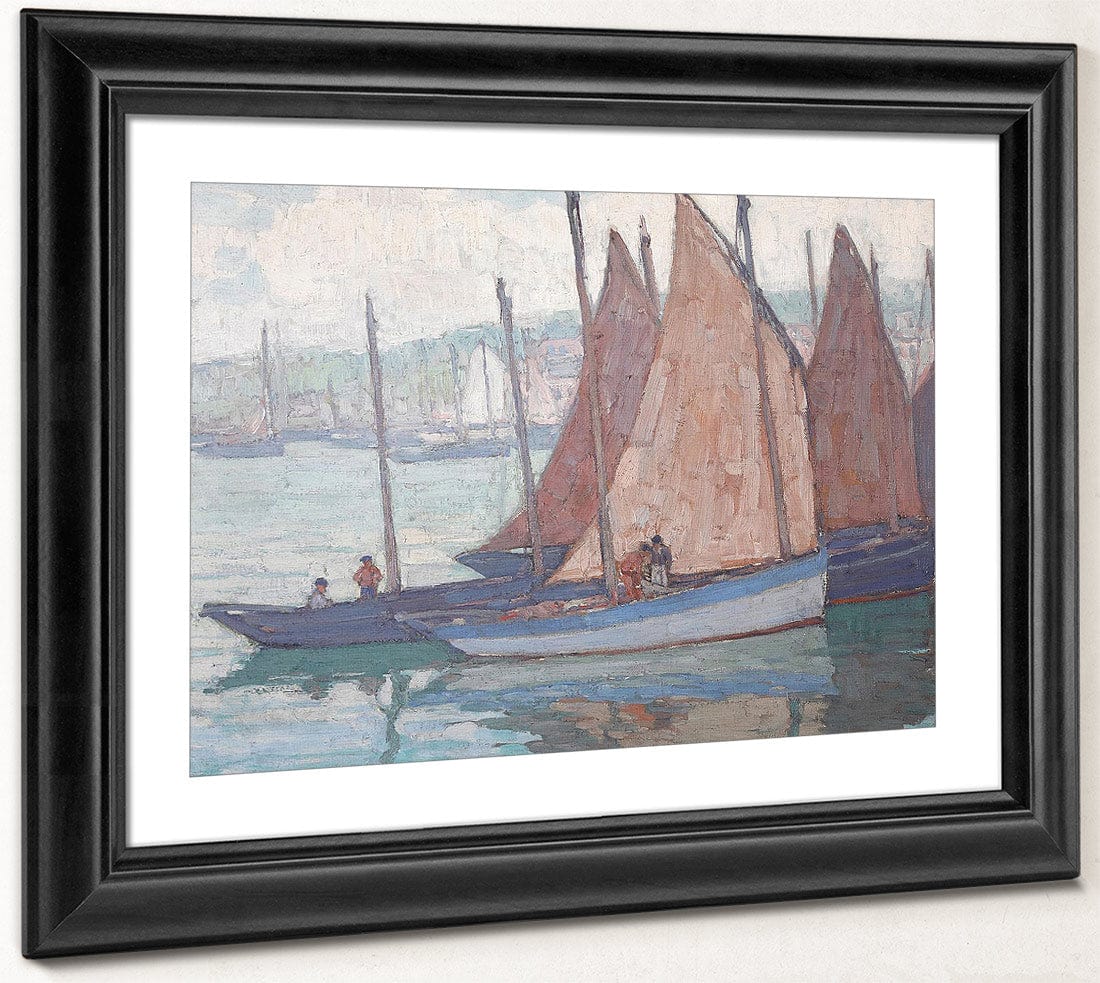 Sardine Boats (Gray Day) By Edgar Payne Fine Art Print