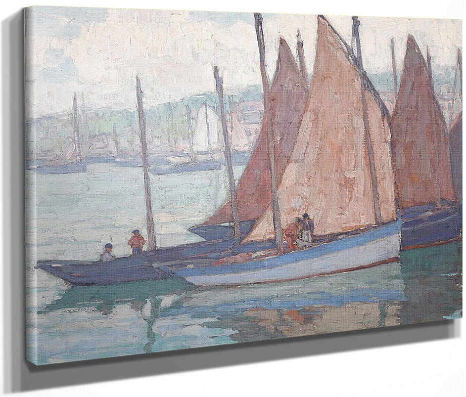 Sardine Boats (Gray Day) By Edgar Payne Fine Art Print