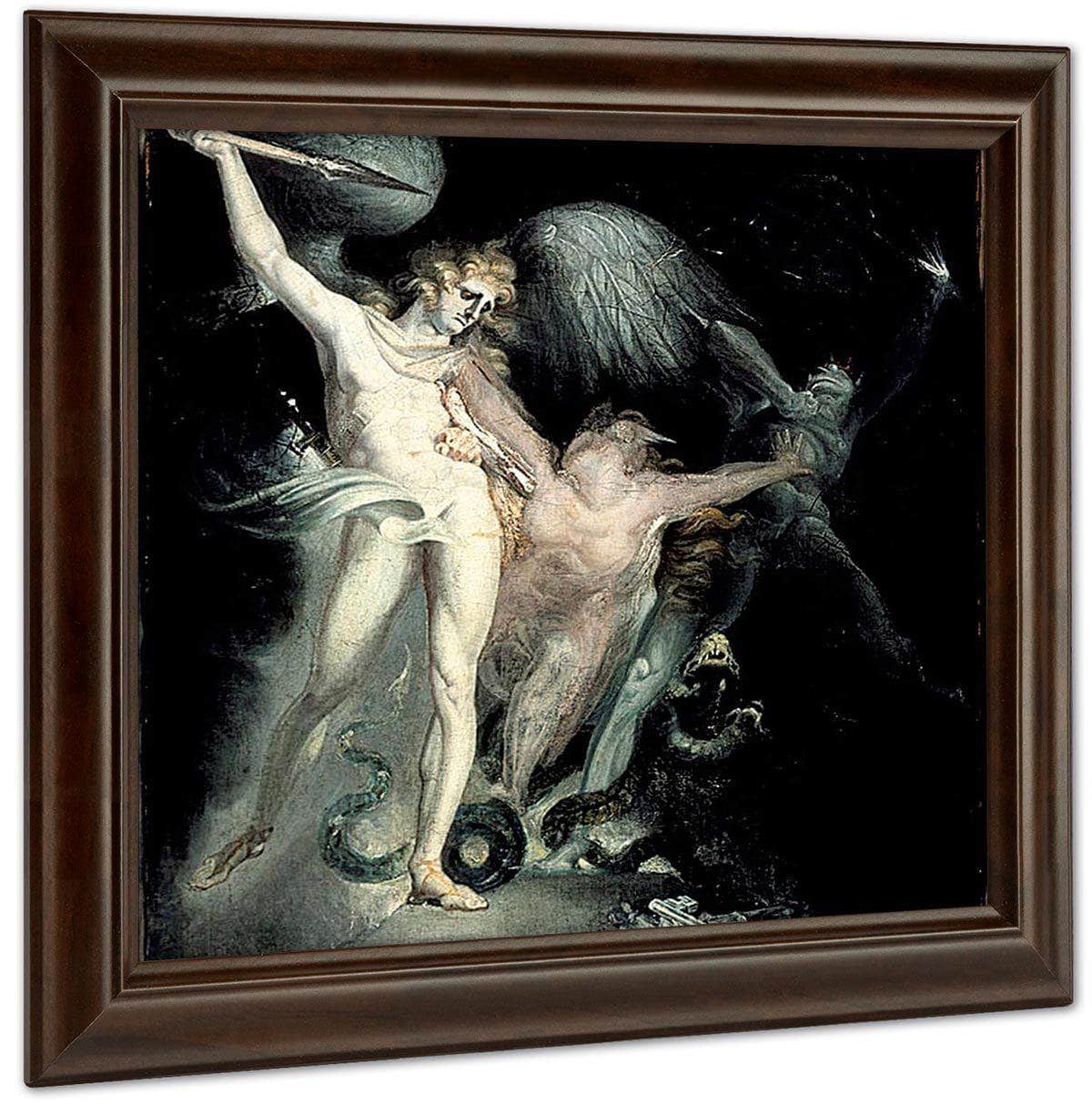 Satan And Death With Sin Intervening By Henry Fuseli Fine Art Print