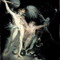 Satan And Death With Sin Intervening By Henry Fuseli Fine Art Print