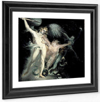 Satan And Death With Sin Intervening By Henry Fuseli Fine Art Print