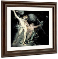 Satan And Death With Sin Intervening By Henry Fuseli Fine Art Print