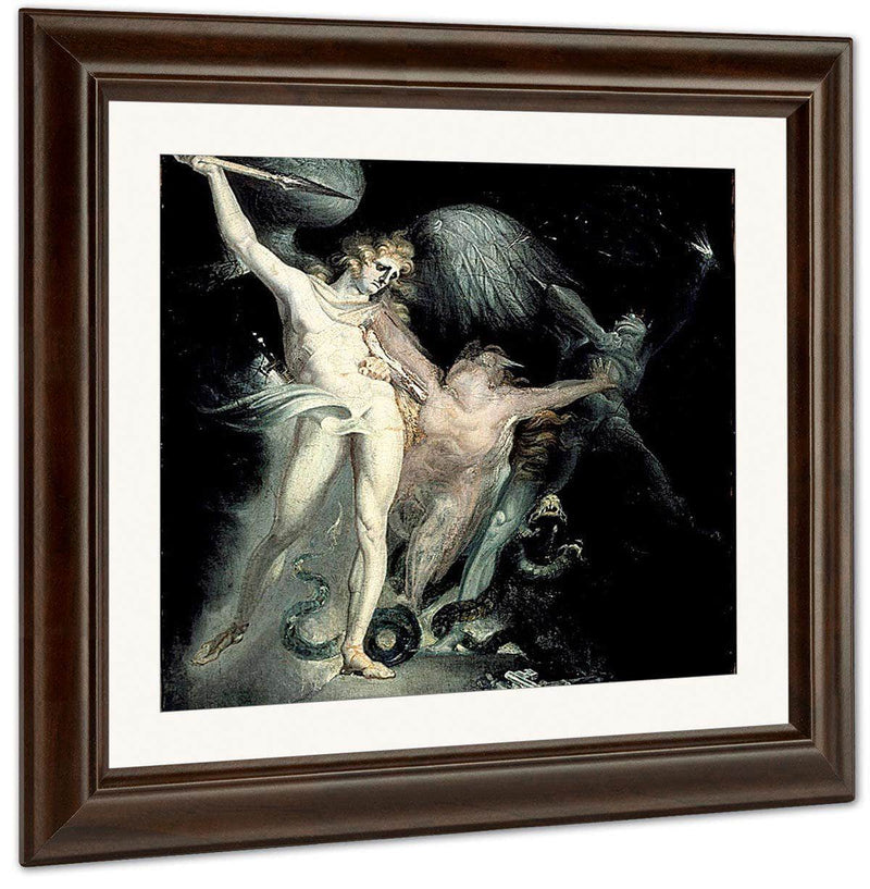 Satan And Death With Sin Intervening By Henry Fuseli Fine Art Print