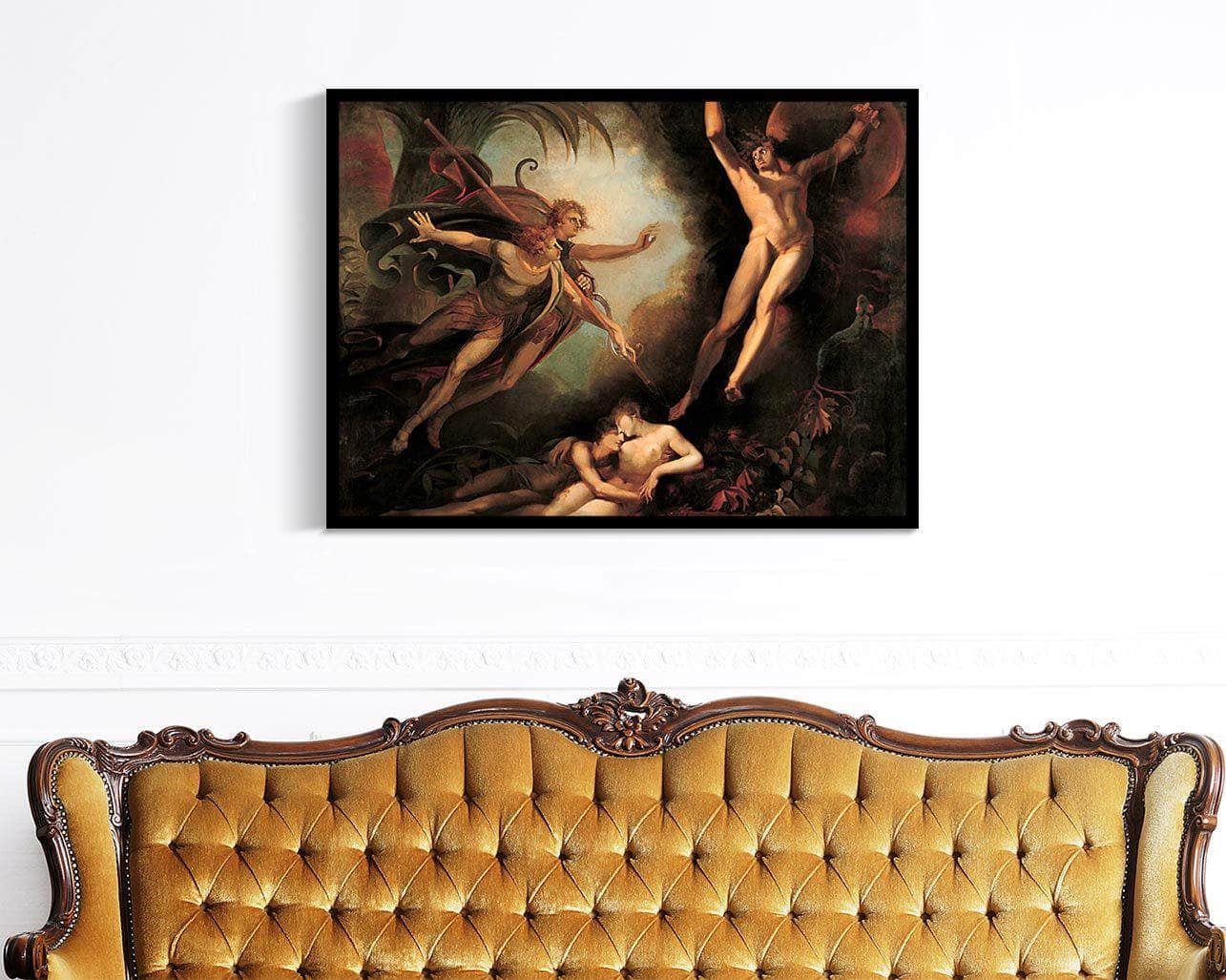 Satan Starting From The Touch Of Ithuriel’s Spear Henry Fuseli Reproduction Fine Art Print