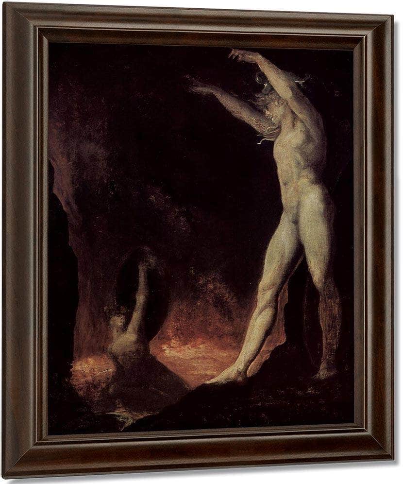Satanic Call To The Beelzebub In Hell By Henry Fuseli Fine Art Print