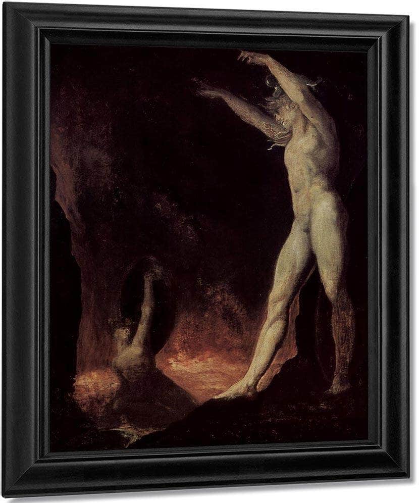 Satanic Call To The Beelzebub In Hell By Henry Fuseli Fine Art Print