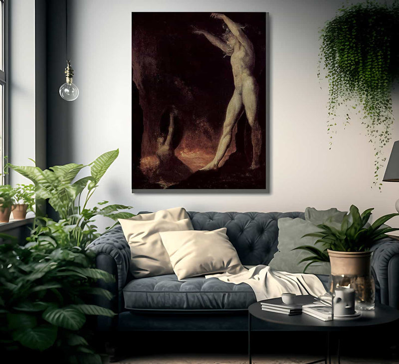 Satanic Call To The Beelzebub In Hell By Henry Fuseli Fine Art Print