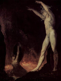 Satanic Call To The Beelzebub In Hell By Henry Fuseli Fine Art Print
