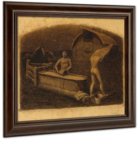 Saturday Night Bath By Grant Wood Fine Art Print