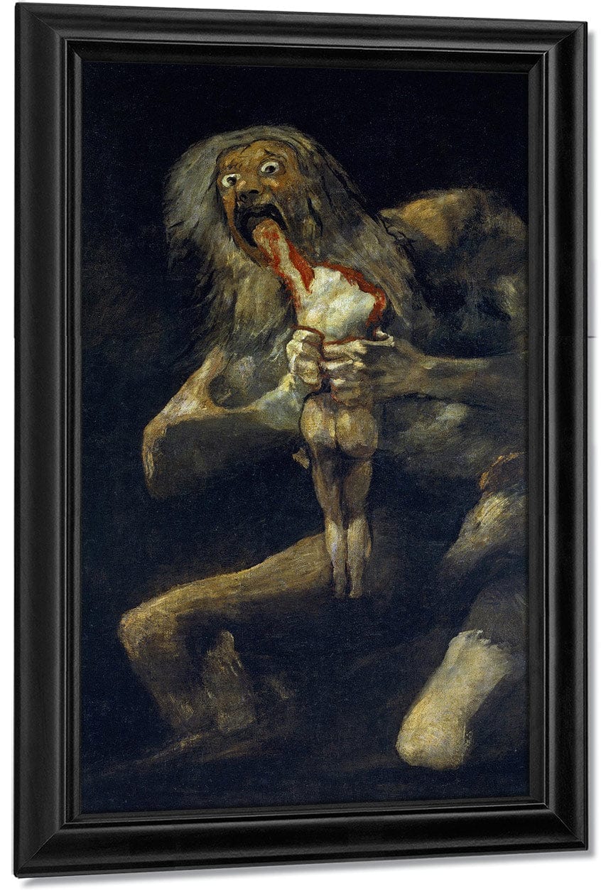 Saturn Devouring One Of His Children By Francisco De Goya Fine Art Print