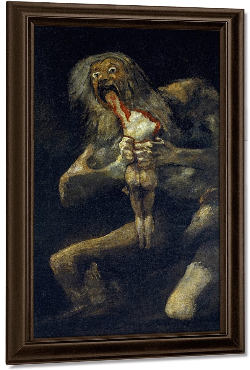 Saturn Devouring One Of His Children By Francisco De Goya Fine Art Print