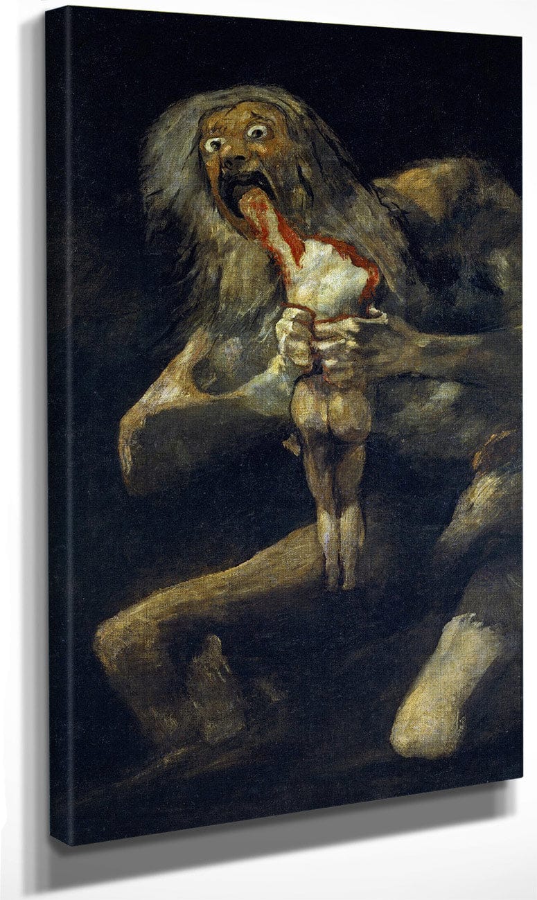 Saturn Devouring One Of His Children By Francisco De Goya Fine Art Print