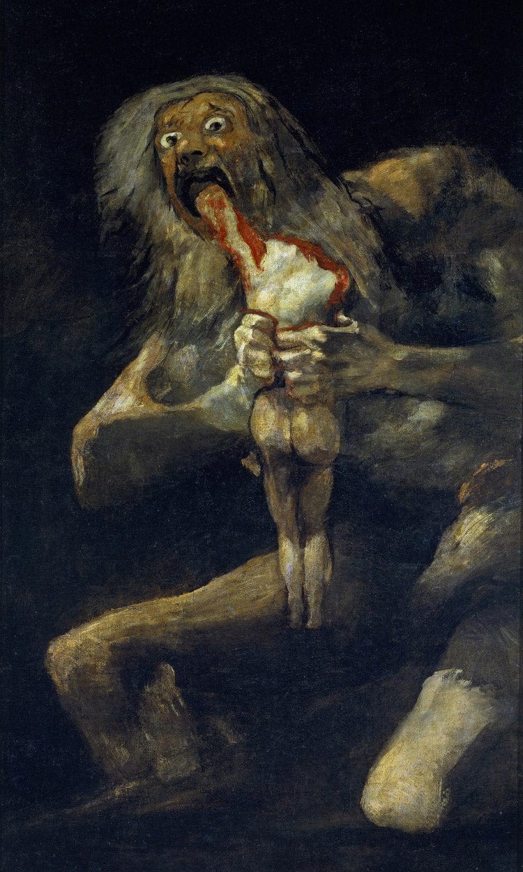 Saturn Devouring One Of His Children By Francisco De Goya Fine Art Print