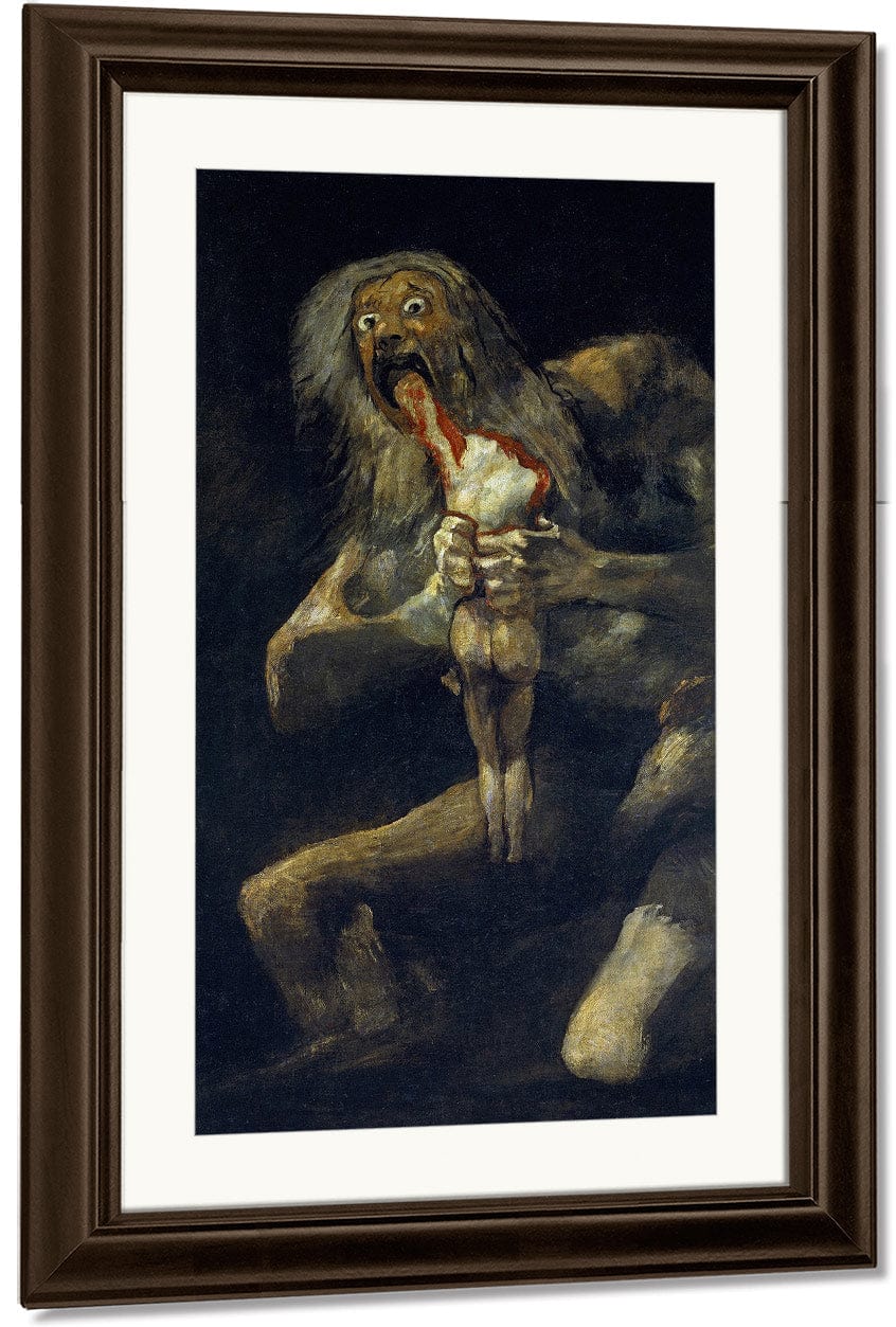 Saturn Devouring One Of His Children By Francisco De Goya Fine Art Print
