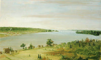 Sault Ste. Marie, Showing The United States Garrison In The Distance By George Catlin Fine Art Print