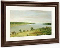 Sault Ste. Marie, Showing The United States Garrison In The Distance By George Catlin Fine Art Print