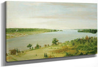 Sault Ste. Marie, Showing The United States Garrison In The Distance By George Catlin Fine Art Print