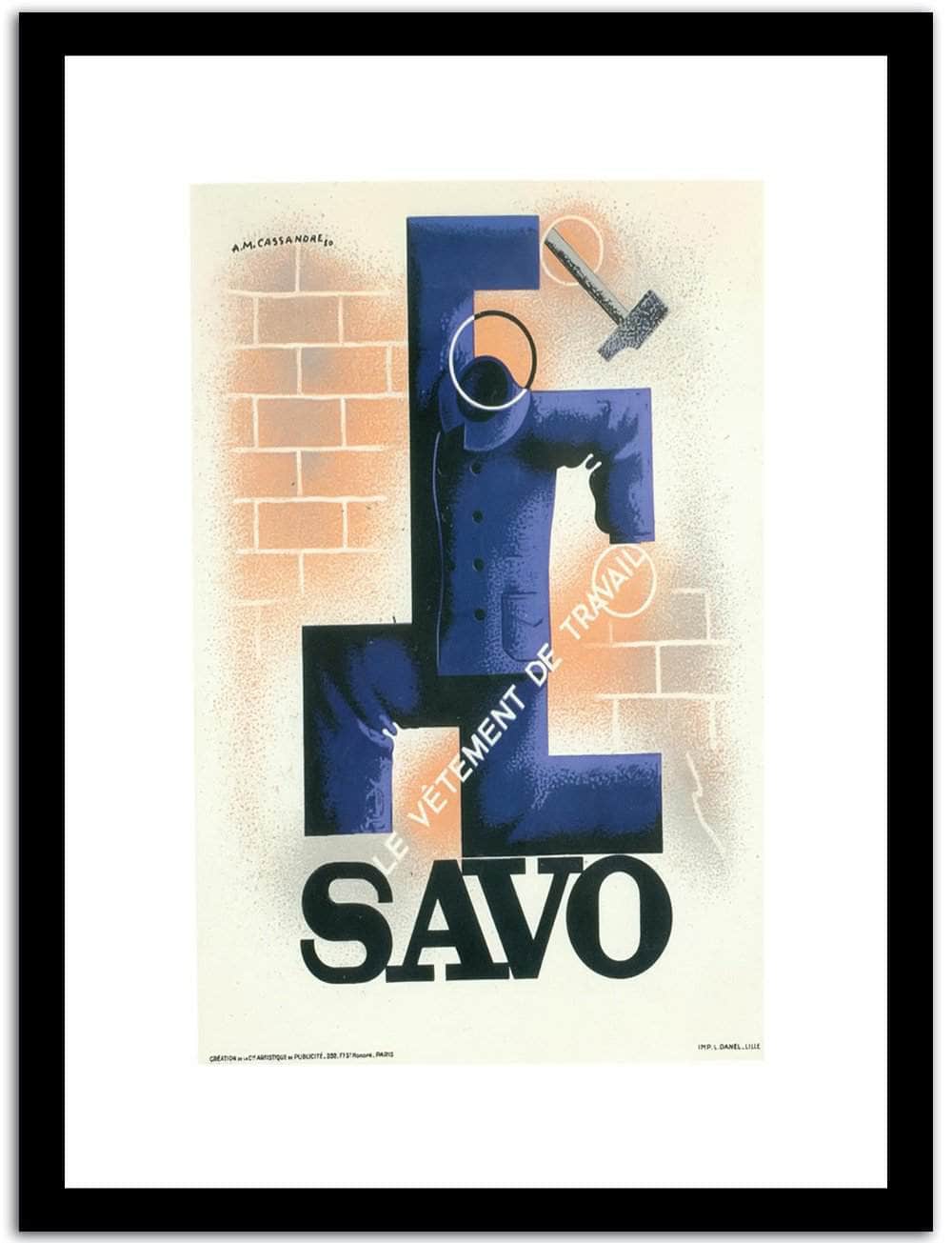 Savo  Vintage Poster Fine Art Print