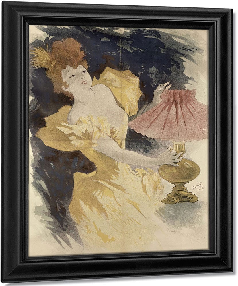 Saxoleine (Advertisement For Lamp Oil) By Jules Cheret Fine Art Print