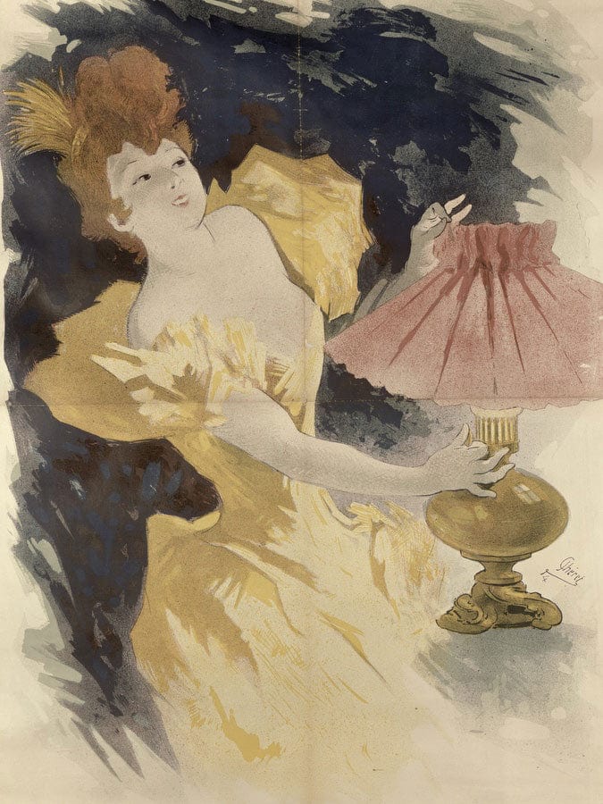 Saxoleine (Advertisement For Lamp Oil) By Jules Cheret Fine Art Print