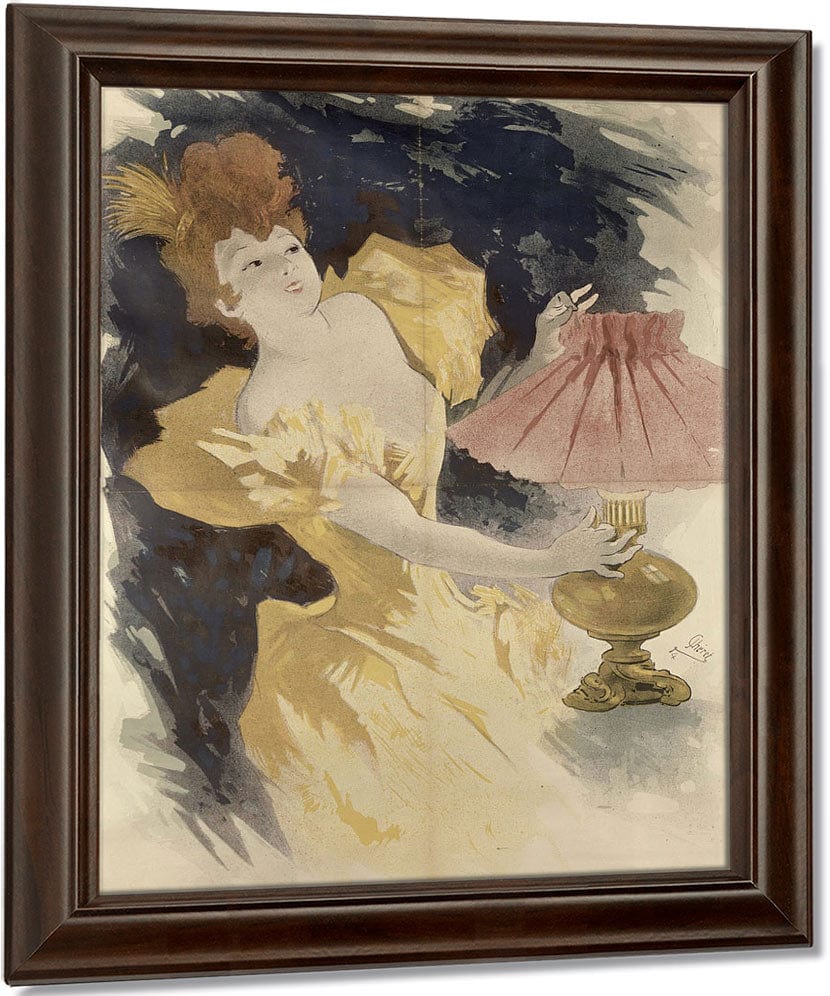 Saxoleine (Advertisement For Lamp Oil) By Jules Cheret Fine Art Print