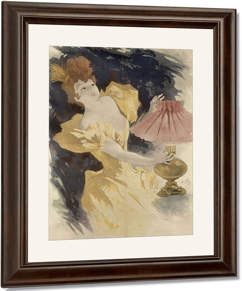 Saxoleine (Advertisement For Lamp Oil) By Jules Cheret Fine Art Print