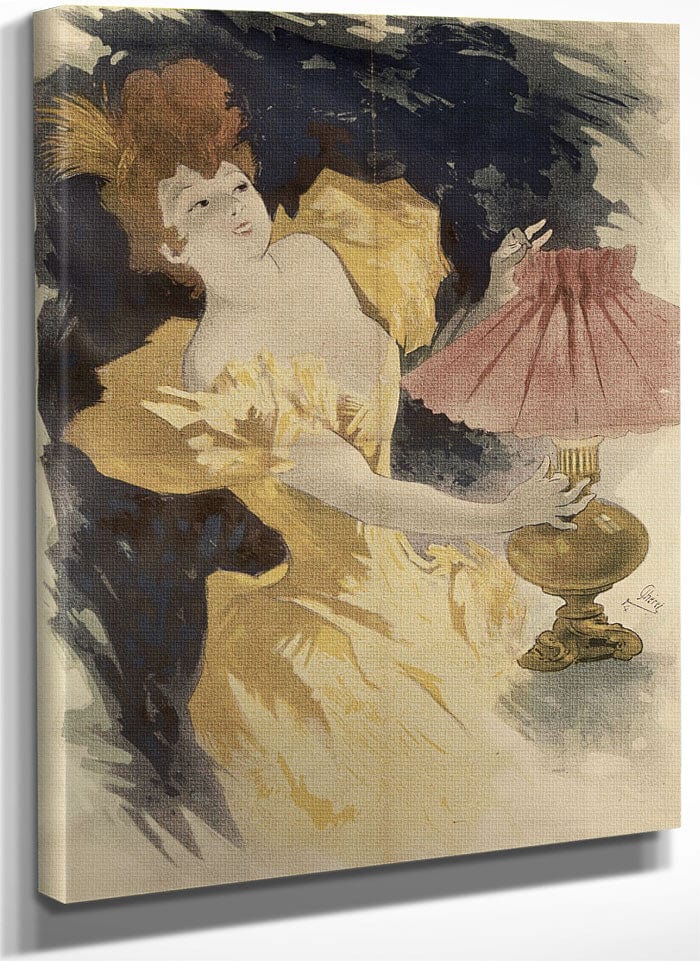 Saxoleine (Advertisement For Lamp Oil) By Jules Cheret Fine Art Print