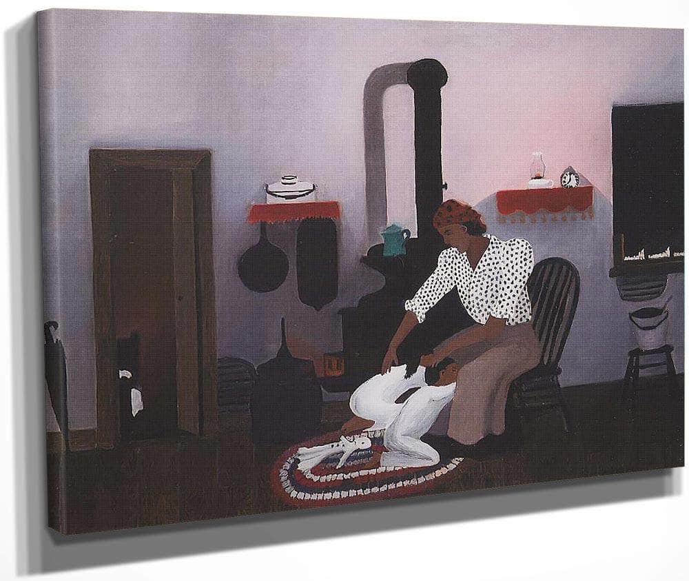 Saying Prayers By Horace Pippin Fine Art Print