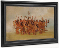 Scalp Dance, Mouth Of The Teton River By George Catlin Fine Art Print