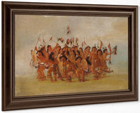 Scalp Dance, Mouth Of The Teton River By George Catlin Fine Art Print