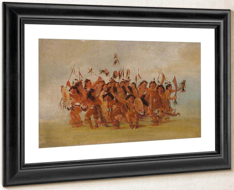 Scalp Dance, Mouth Of The Teton River By George Catlin Fine Art Print