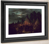 Scalp Dance, Sioux By George Catlin Fine Art Print