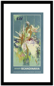Scandinavia  Vintage Poster Fine Art Print