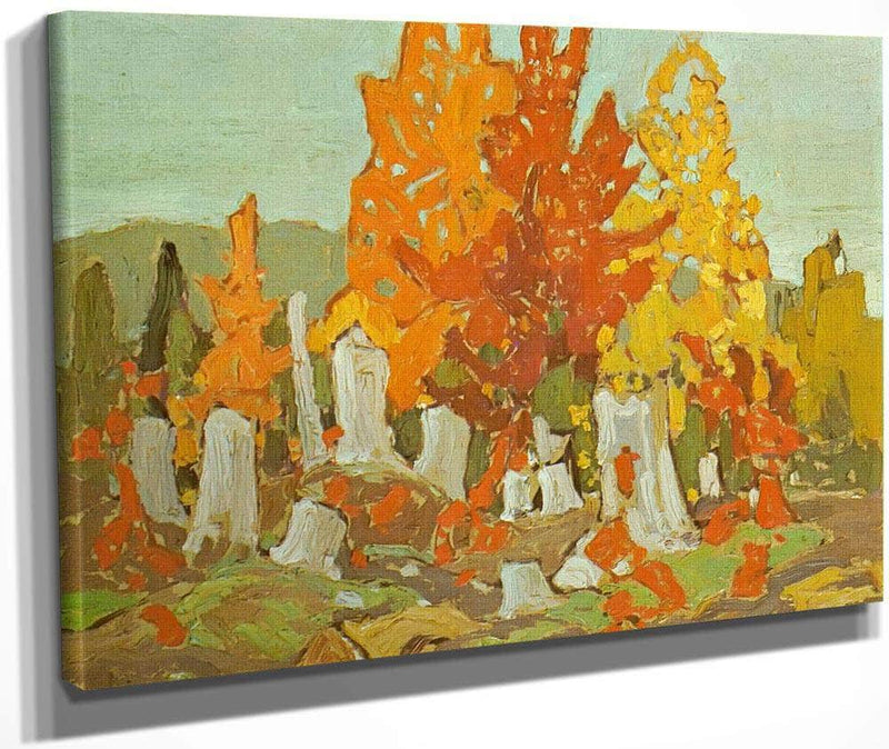 Scarlet Hilltop By Frank Carmichael Fine Art Print