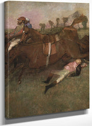 Scene From The Steeplechase The Fallen Jockey By Edgar Degas Fine Art Print