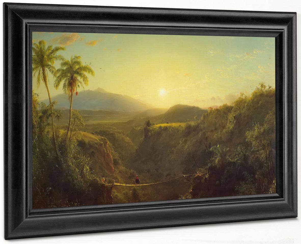 Scene In The Andes By Fredric Edwin Church Fine Art Print