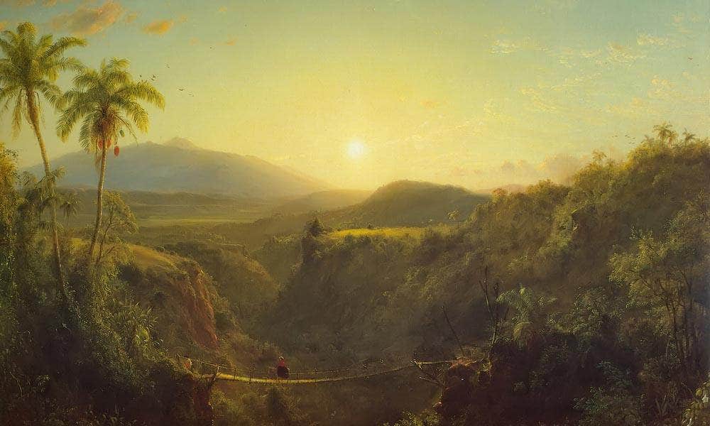 Scene In The Andes By Fredric Edwin Church Fine Art Print