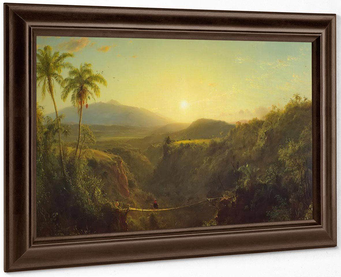 Scene In The Andes By Fredric Edwin Church Fine Art Print