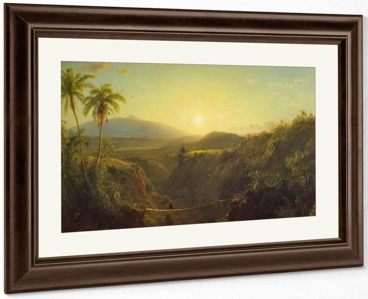 Scene In The Andes By Fredric Edwin Church Fine Art Print