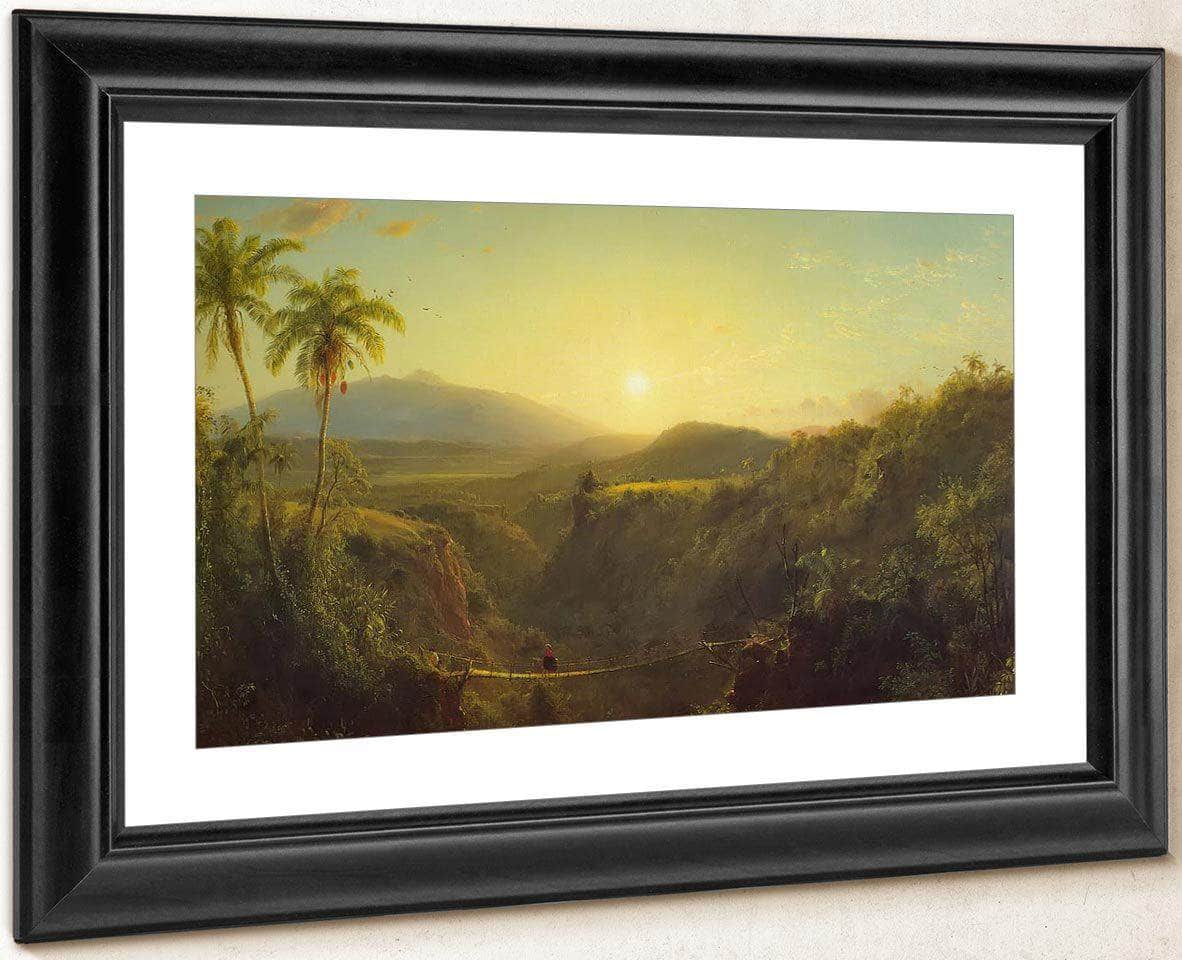 Scene In The Andes By Fredric Edwin Church Fine Art Print
