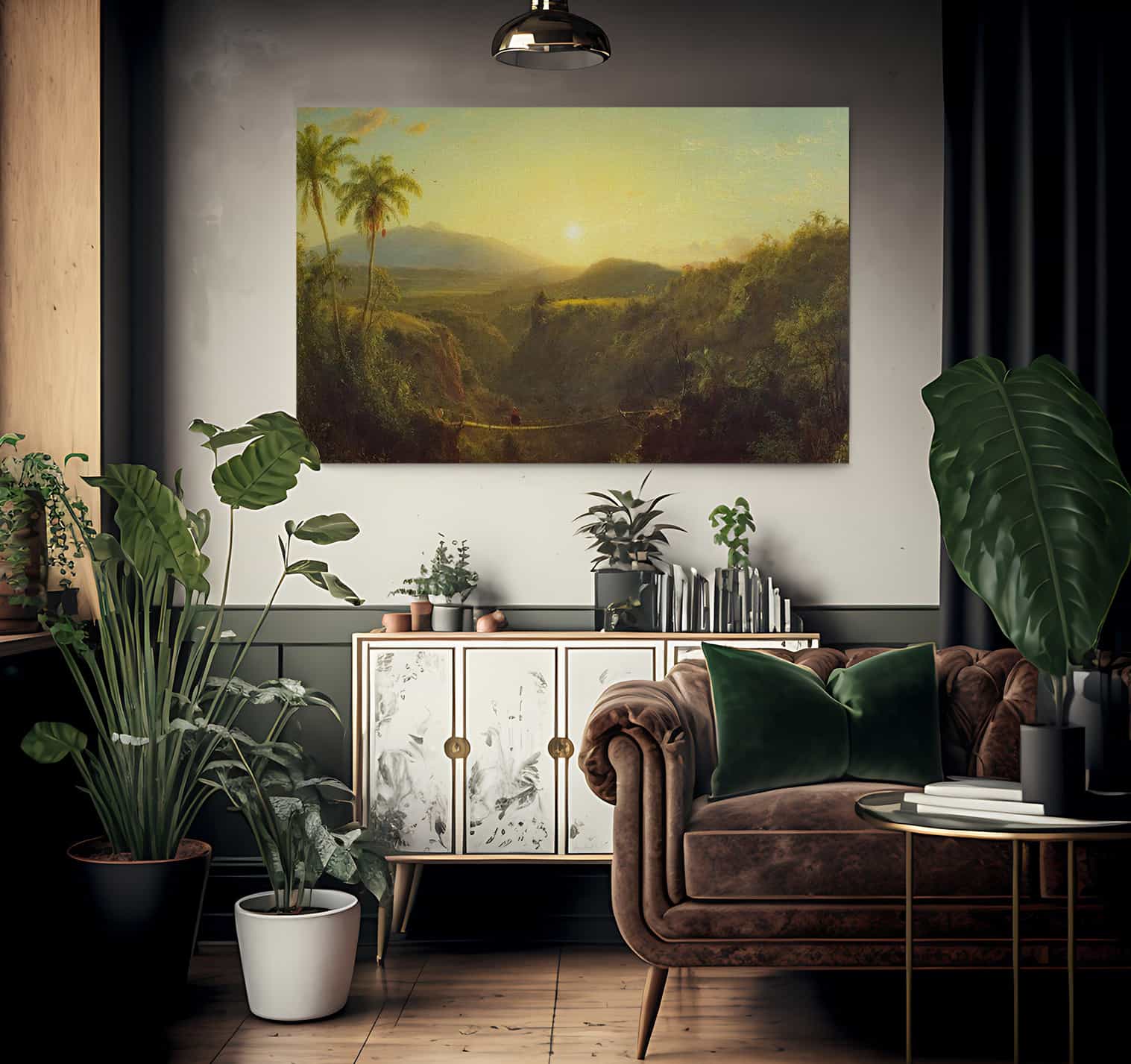Scene In The Andes By Fredric Edwin Church Fine Art Print