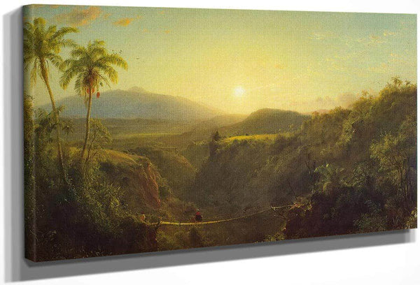 Scene In The Andes By Fredric Edwin Church Fine Art Print