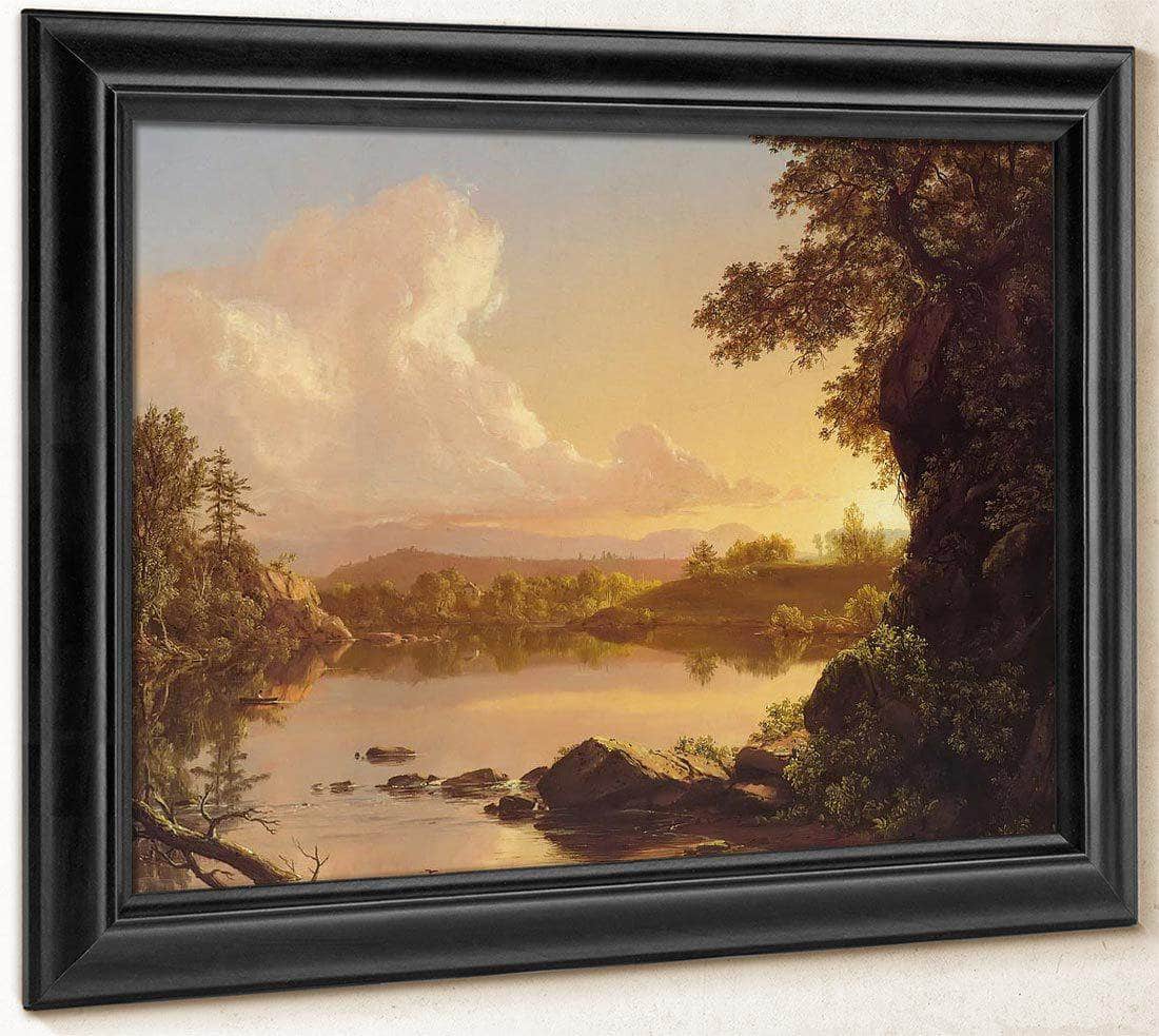 Scene On The Catskill Creek New York By Fredric Edwin Church Fine Art Print