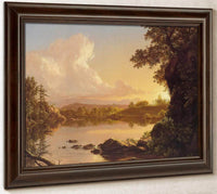 Scene On The Catskill Creek New York By Fredric Edwin Church Fine Art Print