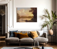 Scene On The Catskill Creek New York By Fredric Edwin Church Fine Art Print