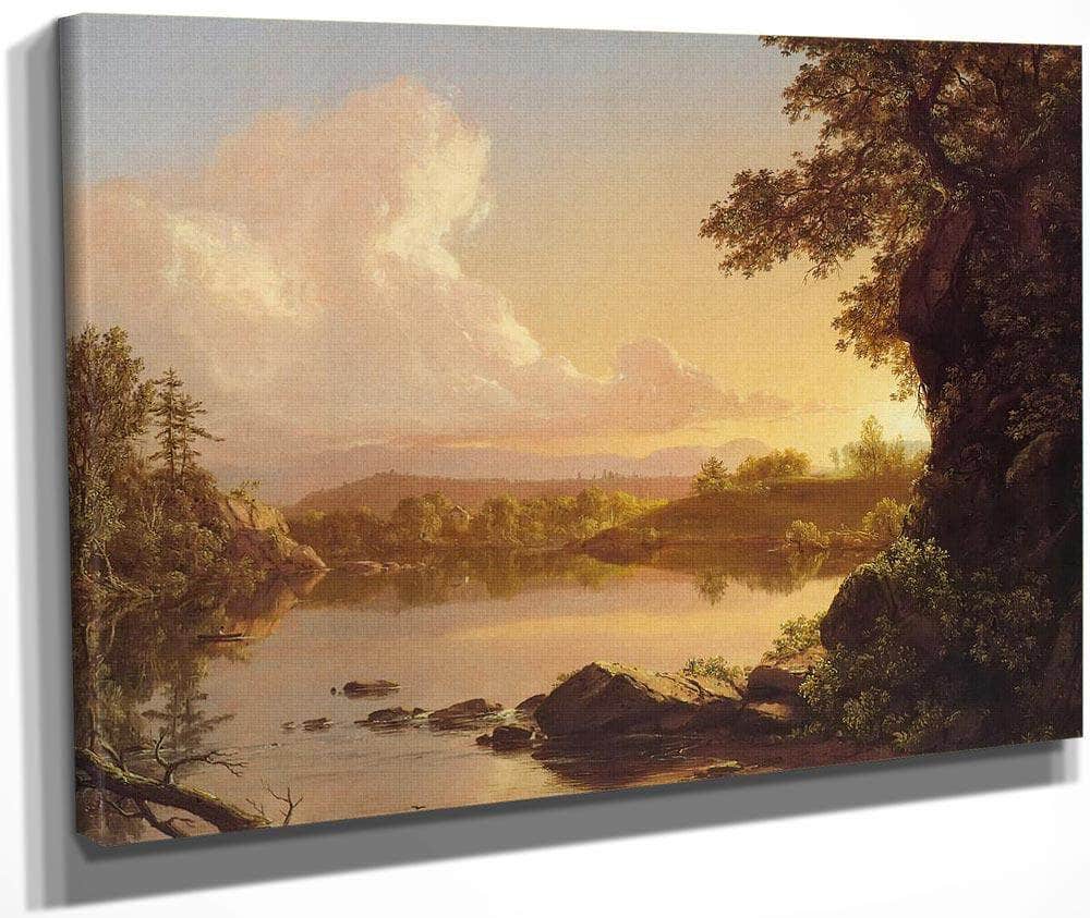 Scene On The Catskill Creek New York By Fredric Edwin Church Fine Art Print