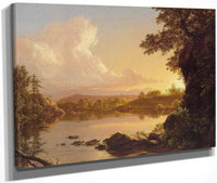 Scene On The Catskill Creek New York By Fredric Edwin Church Fine Art Print